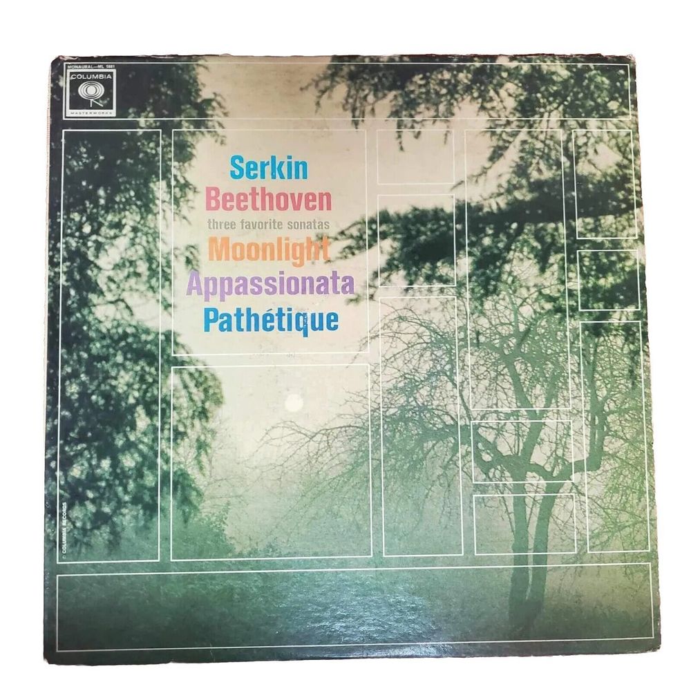 Serkin Three Favorite Sonatas Columbia Masterworks MS 6481 Vinyl Record LP